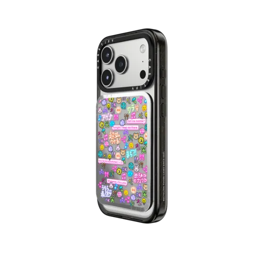 Emoji Paradise | Snappy Cardholder Stand / Snappy Mirror Cardholder Stand MagSafe Compatible / Silver | Image 2