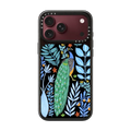 Summer Peacock in the Flowers by Papio Press | iPhone 18 Pro Max / Impact Case MagSafe Compatible - Glossy / Glossy Black | Image 1