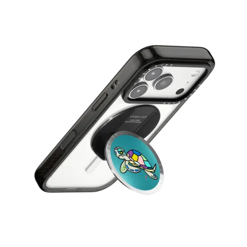 Sea Turtle by BC Grip Stand | Snappy Grip Stand / Snappy Mirror Grip Stand MagSafe Compatible / Silver | Image 3