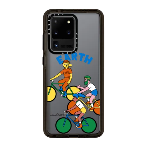 Cycling Samsung Case | Galaxy S20 Ultra / Impact Case / Black | Image 1