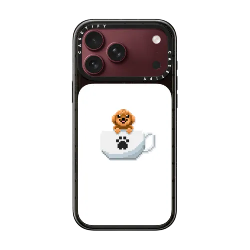 Teacup Toy Poodle | iPhone 18 Pro Max / Impact Case MagSafe Compatible - Glossy / Glossy Black | Image 1