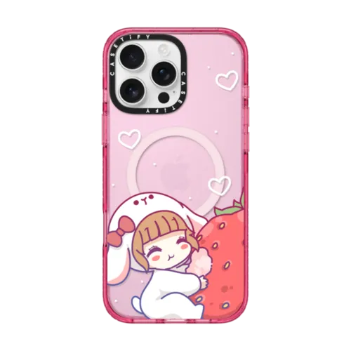 Bunny by Centilia | iPhone 16 Pro Max / Impact Case MagSafe Compatible / Pink Fizz | Image 1