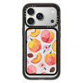 Peach Blossoms | Snappy Cardholder Stand / Snappy Cardholder Stand MagSafe Compatible / Black | Image 1