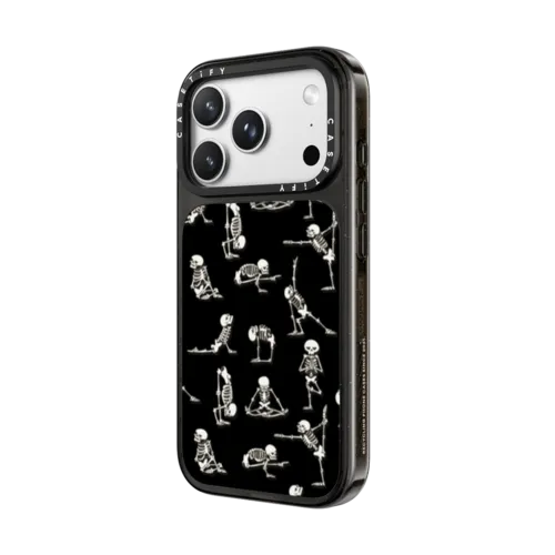 Skeleton Yoga | iPhone 18 Pro Max / Impact Case MagSafe Compatible - Glossy / Glossy Black | Image 2