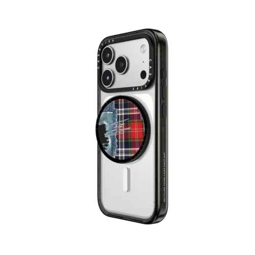 Plaid Disorder Snappy Grip Stand | Snappy Grip Stand / Snappy Grip Stand MagSafe Compatible / Black | Image 2