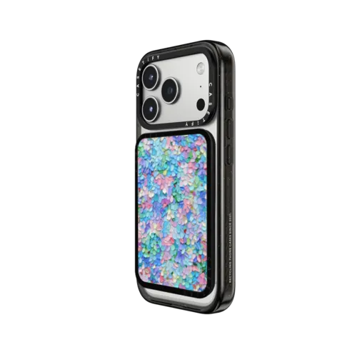 Pastel Petals | Snappy Cardholder Stand / Snappy Cardholder Stand MagSafe Compatible / Black | Image 2