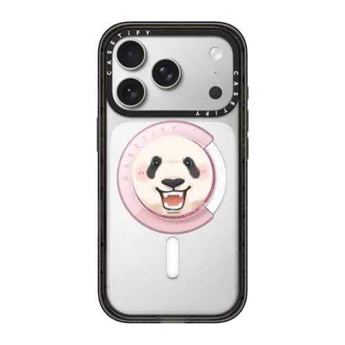 M.LanPanda Face Snappy Grip Holder | Snappy Grip Holder / Snappy Grip Holder MagSafe Compatible / Pink | Image 1
