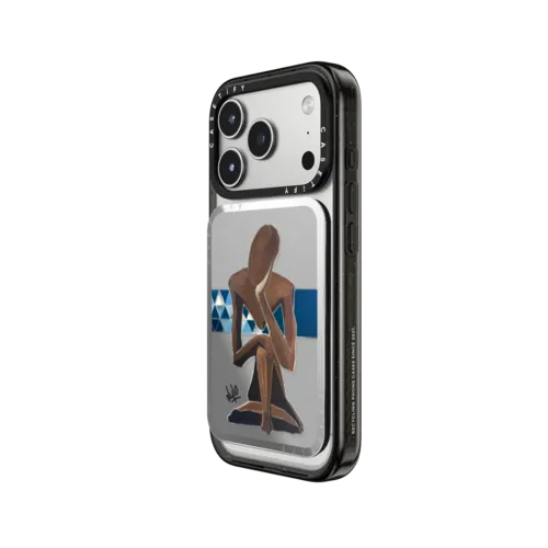 Penseur Senegalais | Snappy Cardholder Stand / Snappy Mirror Cardholder Stand MagSafe Compatible / Silver | Image 2