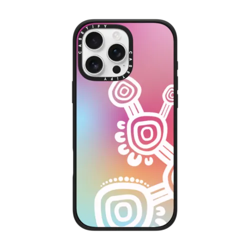 Kapa Ngoonang 'Sunset' by Merindah-Gunya | iPhone 16 Pro Max / Impact Case MagSafe Compatible / Matte Black | Image 1