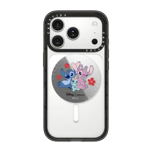 Stitch Family Snappy Grip Stand | Snappy Grip Stand / Snappy Mirror Grip Stand MagSafe Compatible / Silver | Image 1