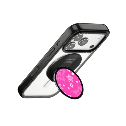Pink Girly Punk Snappy Grip Stand | Snappy Grip Stand / Snappy Grip Stand MagSafe Compatible / Black | Image 3
