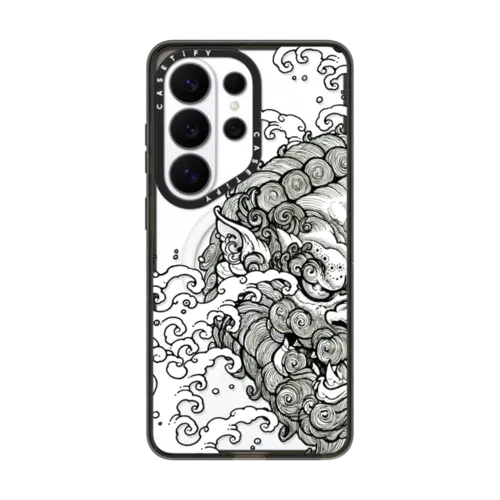 Lucky Foo Dog by Gabe Shum | Galaxy S26 Ultra / Impact Magnetic Case / Black | Image 1