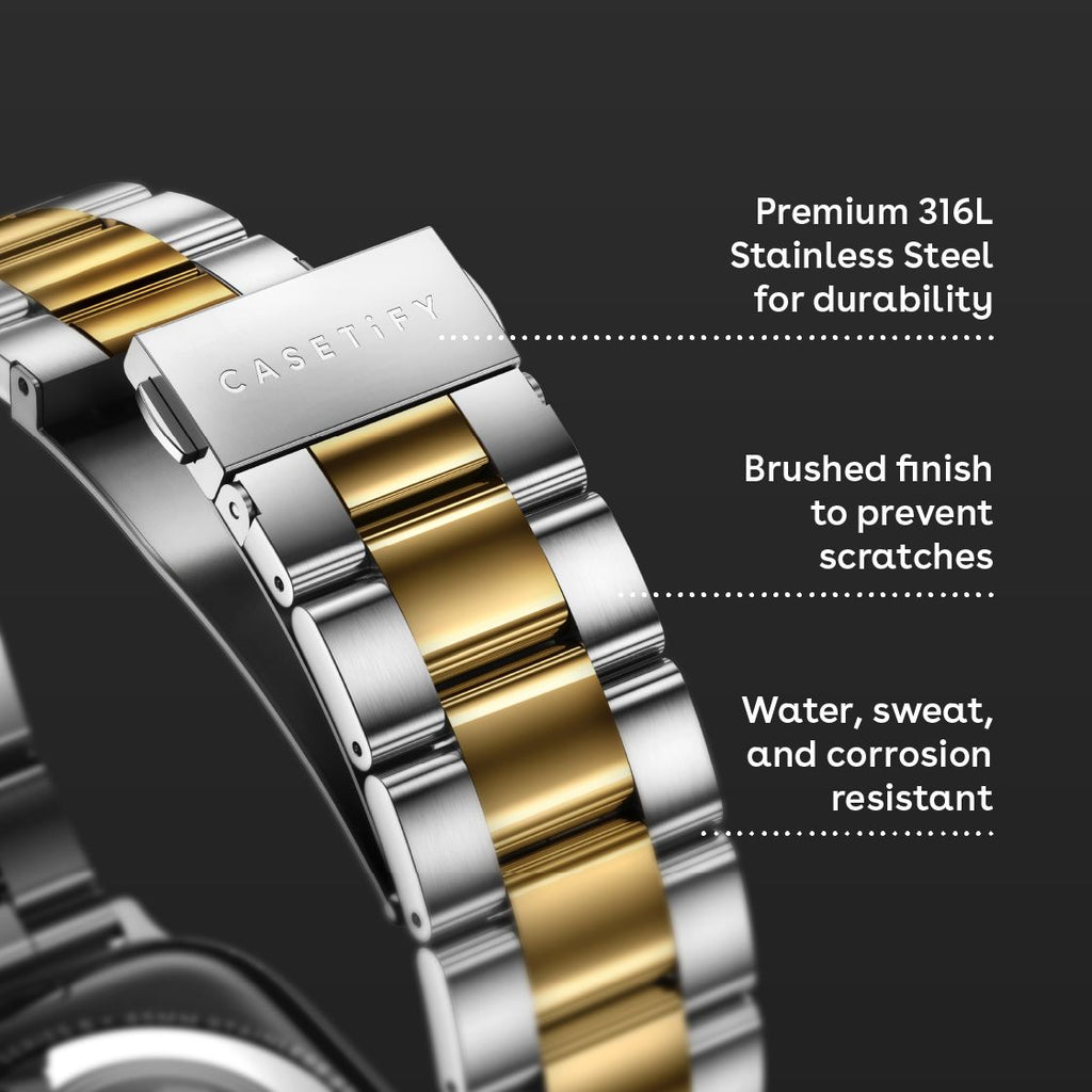 Stainless Steel 3-Link Band 46mm (Series 11) - Black