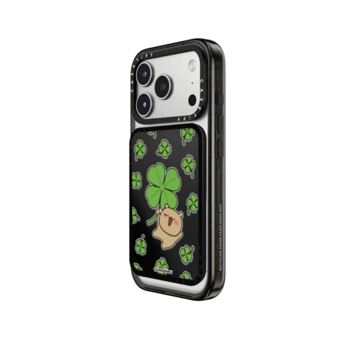 Wadadabear Lucky Moment Snappy Card Holder | Snappy Cardholder Stand / Snappy Cardholder Stand MagSafe Compatible / Black | Image 2