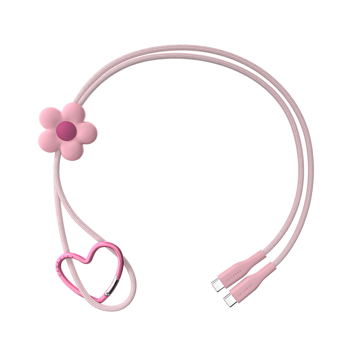PowerThru USB-C to USB-C Flower Cable - Radish