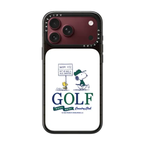 Snoopy Golf Case | iPhone 18 Pro Max / Impact Case MagSafe Compatible - Glossy / Glossy Black | Image 1