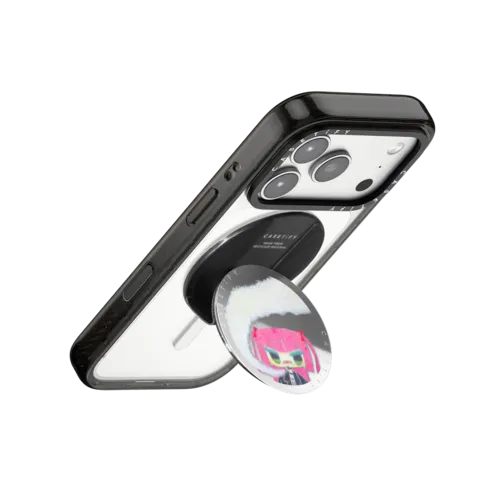 Punk Girl | Snappy Grip Stand / Snappy Mirror Grip Stand MagSafe Compatible / Silver | Image 3
