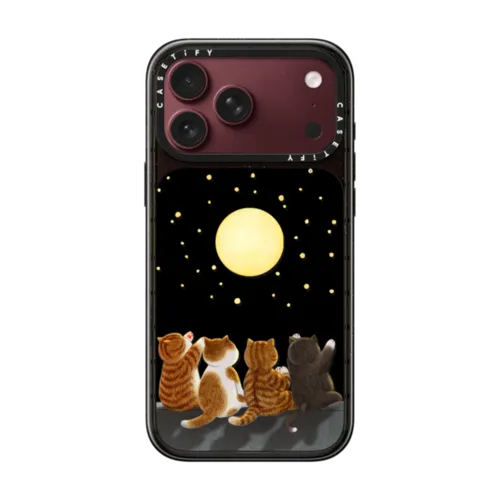 Full moon | iPhone 18 Pro Max / Impact Case MagSafe Compatible - Glossy / Glossy Black | Image 1