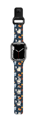 Cats | Apple Watch Series 7-9 (45mm) / Impact Band / Black | Image 1