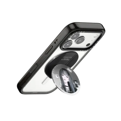 Fading Bloom | Snappy Grip Stand / Snappy Mirror Grip Stand MagSafe Compatible / Silver | Image 3