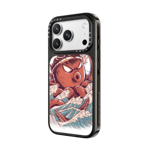 Takoyaki Attack | iPhone 18 Pro / Impact Case MagSafe Compatible - Glossy / Glossy Black | Image 2