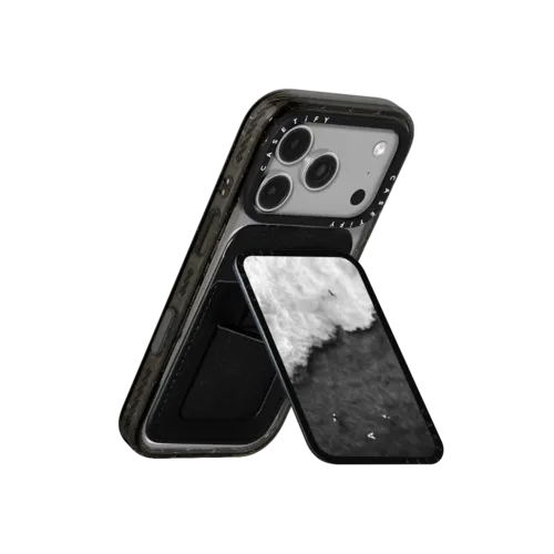 Split Contrast | Snappy Cardholder Stand / Snappy Cardholder Stand MagSafe Compatible / Black | Image 3