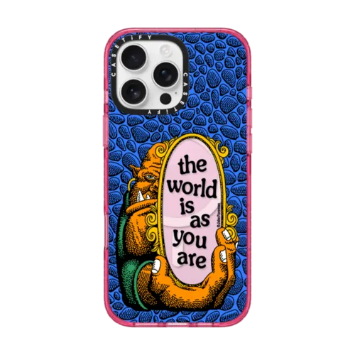 World by Jake Foreman | iPhone 16 Pro Max / Impact Case MagSafe Compatible / Pink Fizz | Image 1