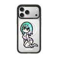 Sitting girl | iPhone 17 Pro Max / Impact Case MagSafe Compatible / Black | Image 1