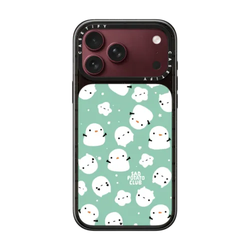 snowy potatoes | iPhone 18 Pro Max / Impact Case MagSafe Compatible - Glossy / Glossy Black | Image 1