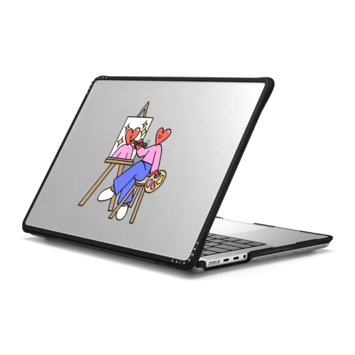 Self Portrait | MacBook Pro 14-inch (M1 - M5) / MacBook Impact Case / Black | Image 1