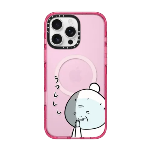 Laugh Secretly | iPhone 16 Pro Max / Impact Case MagSafe Compatible / Pink Fizz | Image 1