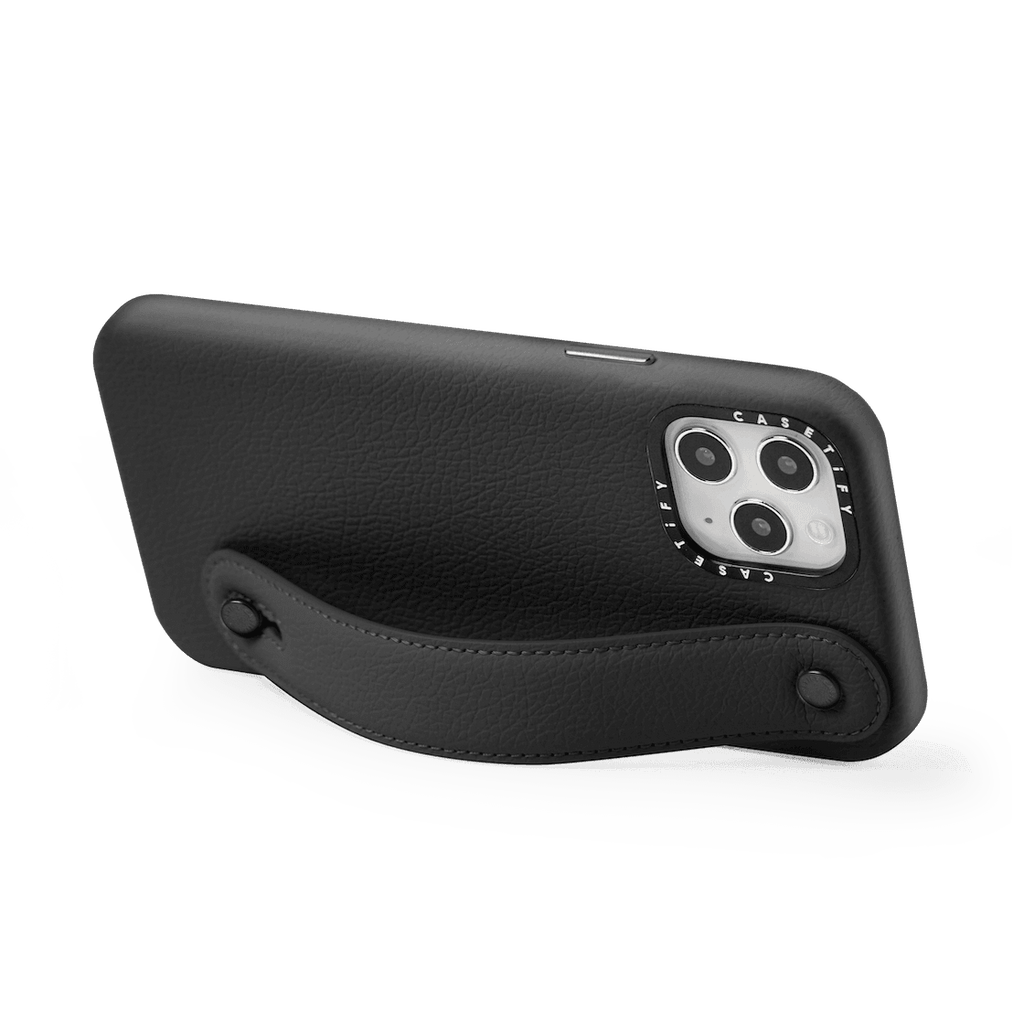 Custom Charm Strap Leather iPhone Case