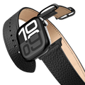 2-in-1 Italian Leather Band 46mm (Series 10) - Black | Image 1