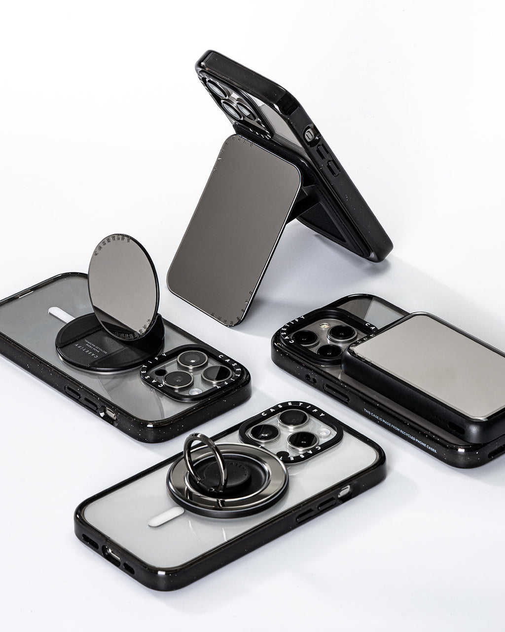 SMiLE With Me | Snappy Cardholder Stand / Snappy Mirror Cardholder Stand MagSafe Compatible / Silver | Image 5