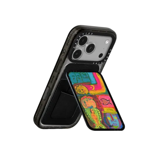 eaten by fish | Snappy Cardholder Stand / Snappy Cardholder Stand MagSafe Compatible / Black | Image 3