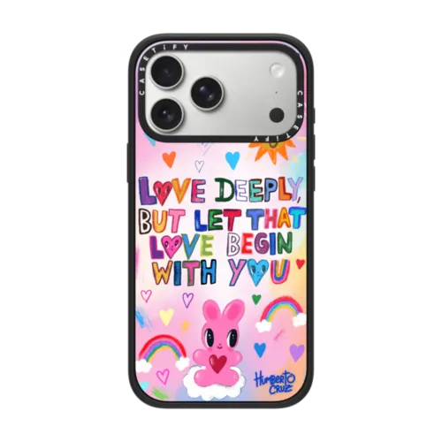 Love deeply, but let that love begin with you | iPhone 17 Pro Max / Impact Case MagSafe Compatible / Matte Black | Image 1