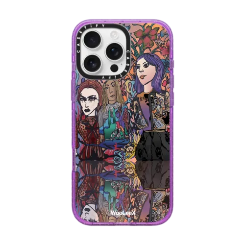 WLX Comics-Womens | iPhone 16 Pro Max / Impact Case MagSafe Compatible / Glitter Purple | Image 1
