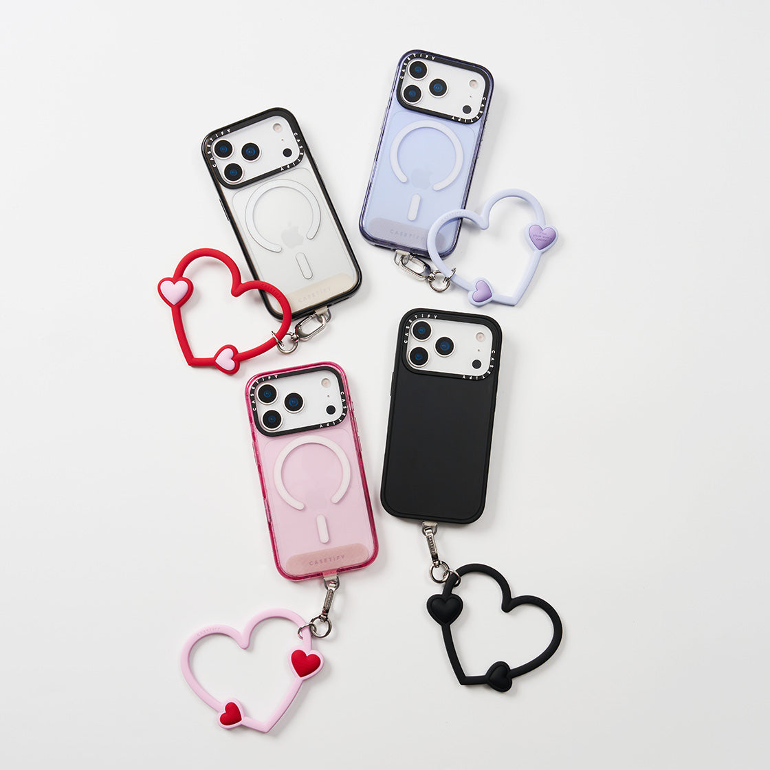 Heart Phone Wristlet - Heart Orange