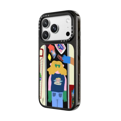 Super Tired | iPhone 18 Pro Max / Impact Case MagSafe Compatible - Glossy / Glossy Black | Image 2