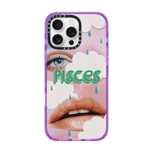 Pisces | iPhone 16 Pro Max / Impact Case MagSafe Compatible / Purple | Image 1
