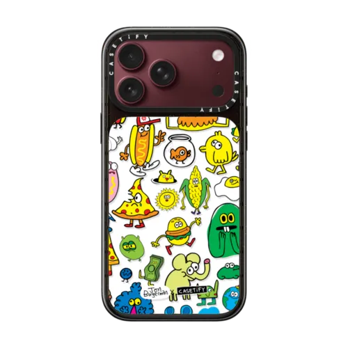 Sticky Friends | iPhone 18 Pro Max / Impact Case MagSafe Compatible - Glossy / Glossy Black | Image 1