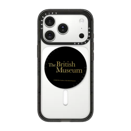 The British Museum Logo Snappy Grip Stand | Snappy Grip Stand / Snappy Grip Stand MagSafe Compatible / Black | Image 1