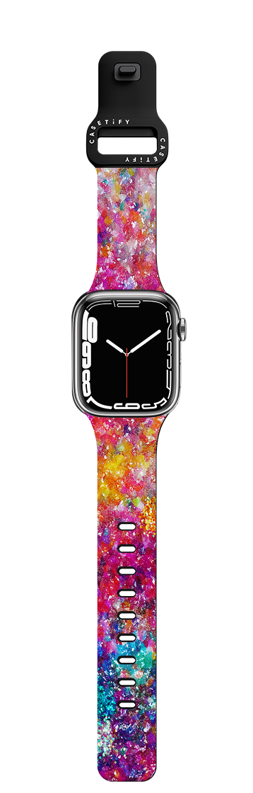 And We Danced Our Way Home by Ingrid Ching | Apple Watch Series 7-9 (45mm) / Impact Band / Black | Image 1
