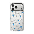 Galactic Glitter - Blue and White Wonky Stars | Image 1