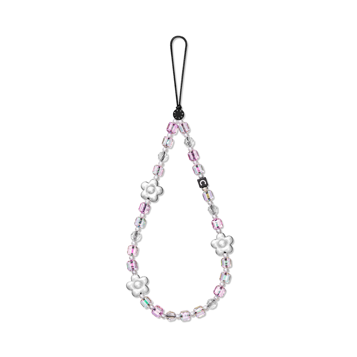 Flower Phone Charm - Chrome Blossom | Image 1