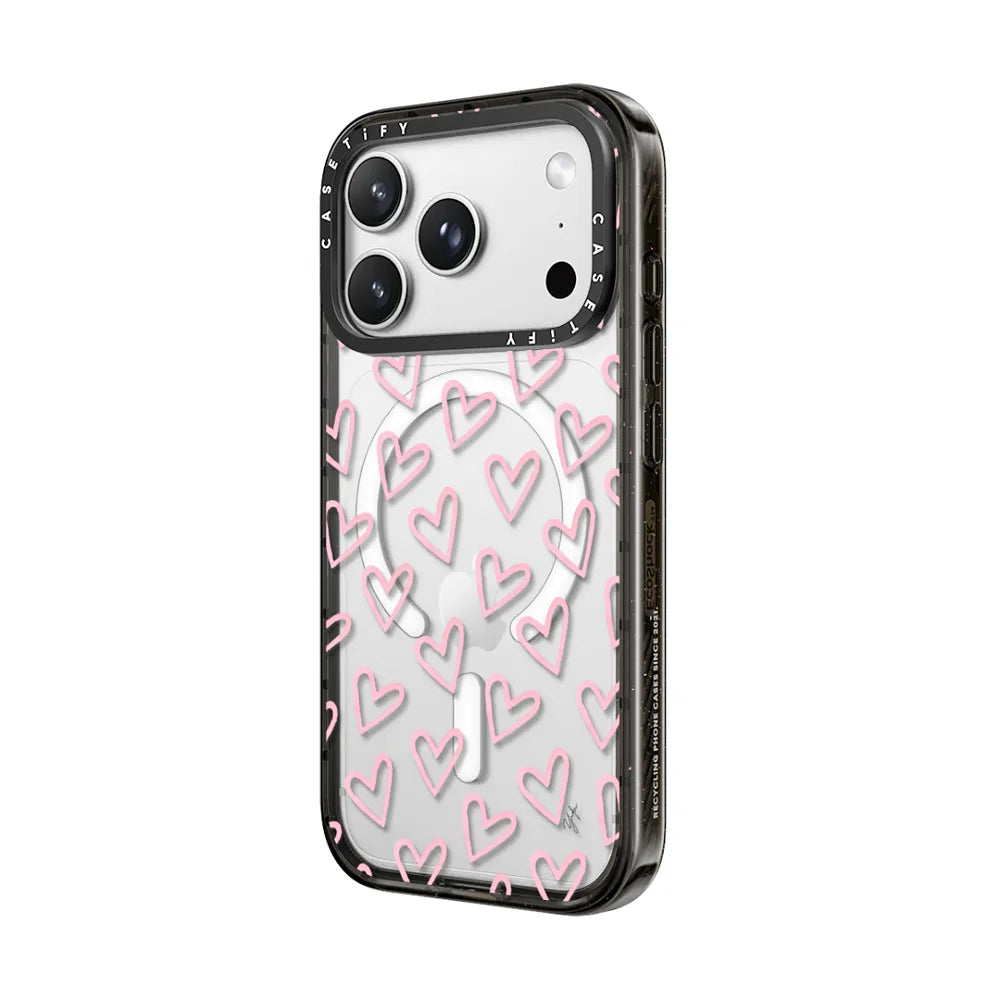 HEARTS / Light Pink Thin (Transparent)
