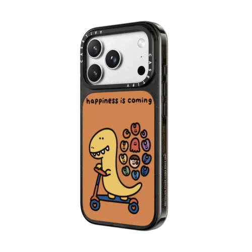 HAPPINESS IS COMING BY SHAO SHAO | iPhone 18 Pro / Impact Case MagSafe Compatible - Glossy / Glossy Black | Image 2