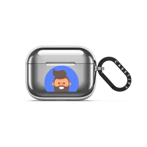 SlimJim Face | AirPods Pro 3 / Earbuds Mirror Case / Silver | Image 1