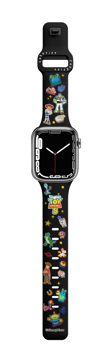 Toy Story 5 Stickermania Watch Band | Apple Watch Series 7-9 (45mm) / Impact Band / Black | Image 1