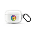 SUPERFLAT FLOWER(RAINBOW) EARBUDS CASE | AirPods Pro 2 / Earbuds Impact Case / Frost | Image 1